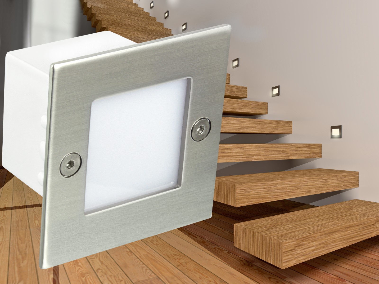 LED Einbauleuchte Boden Treppenleuchte B04 0 8W 230V