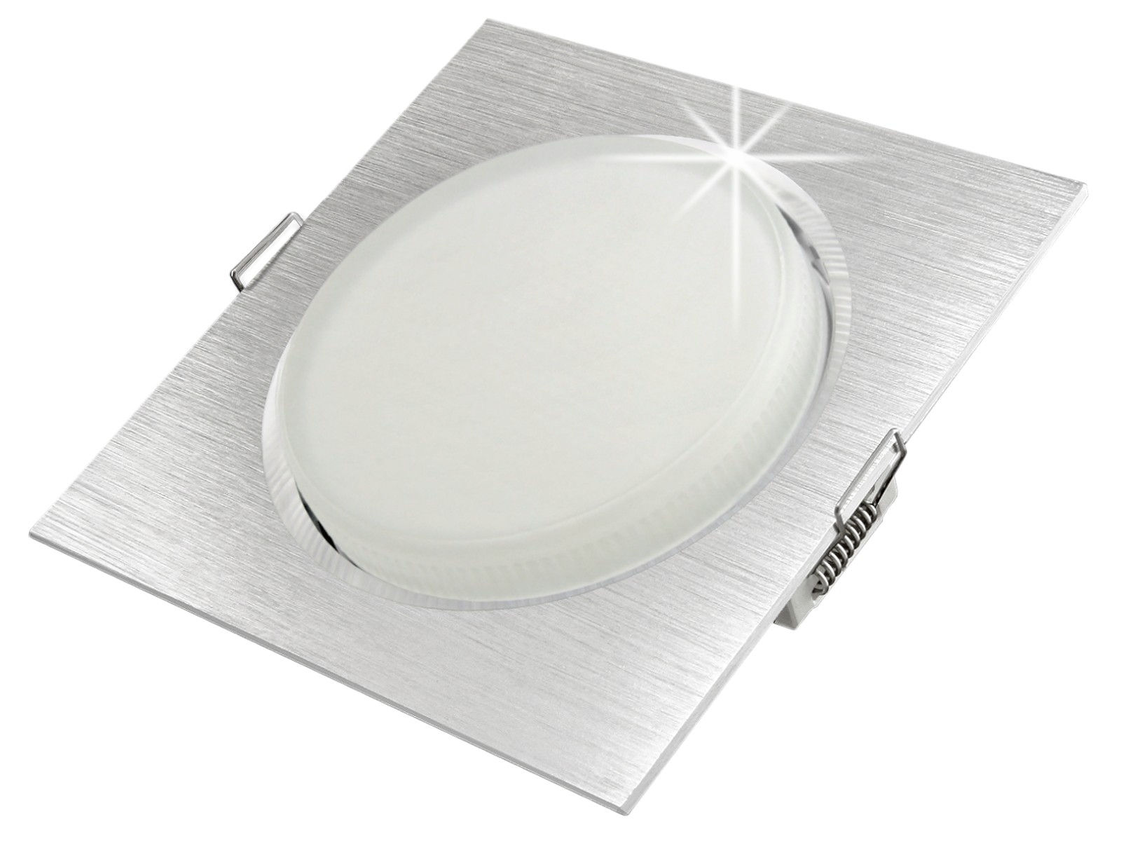 Rx 4 alu led einbauleuchte quadratisch geringe einbautiefe 35w smd leds