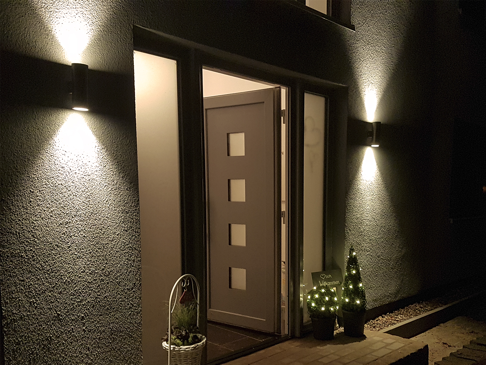 Aufbauleuchte Aussenleuchte Downlight LED Wandleuchte IP65 3W 200lm grau