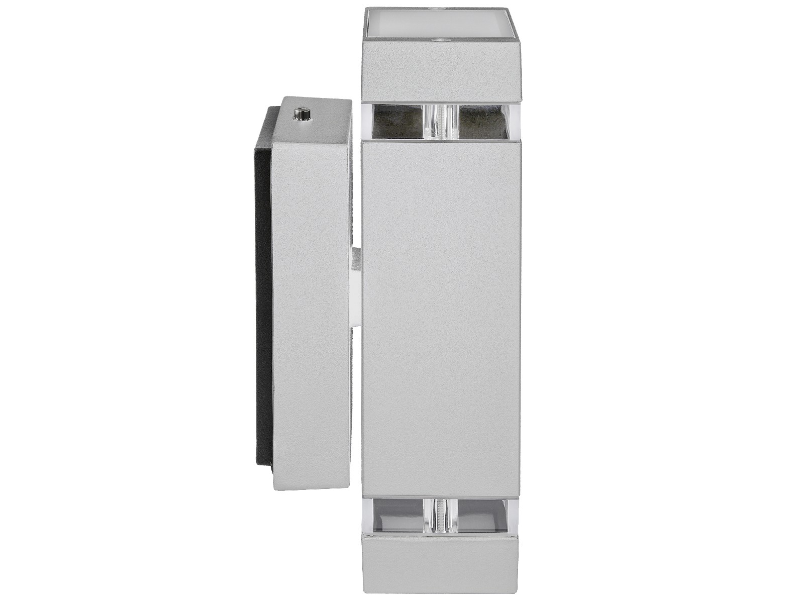 LED Wandleuchte Up Down silber Seitenansicht